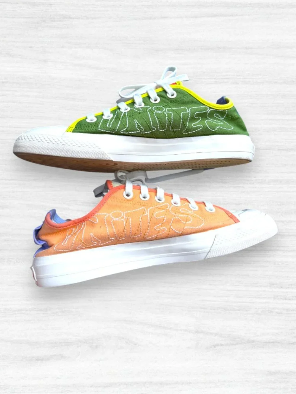 Adidas Nizza Low Pride Love Unites Rainbow Sneakers Multicolor Men’s 9 - Picture 4 of 10